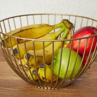 Gold Round Wire Basket